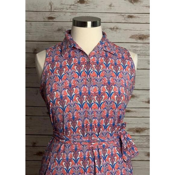 J. McLaughlin Catalina Cloth multicolored geo sleeveless sheath dress Size XL - Picture 2 of 8